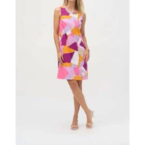 NEW JOSEPH RIBKOFF mini shift dress in pink orange purple